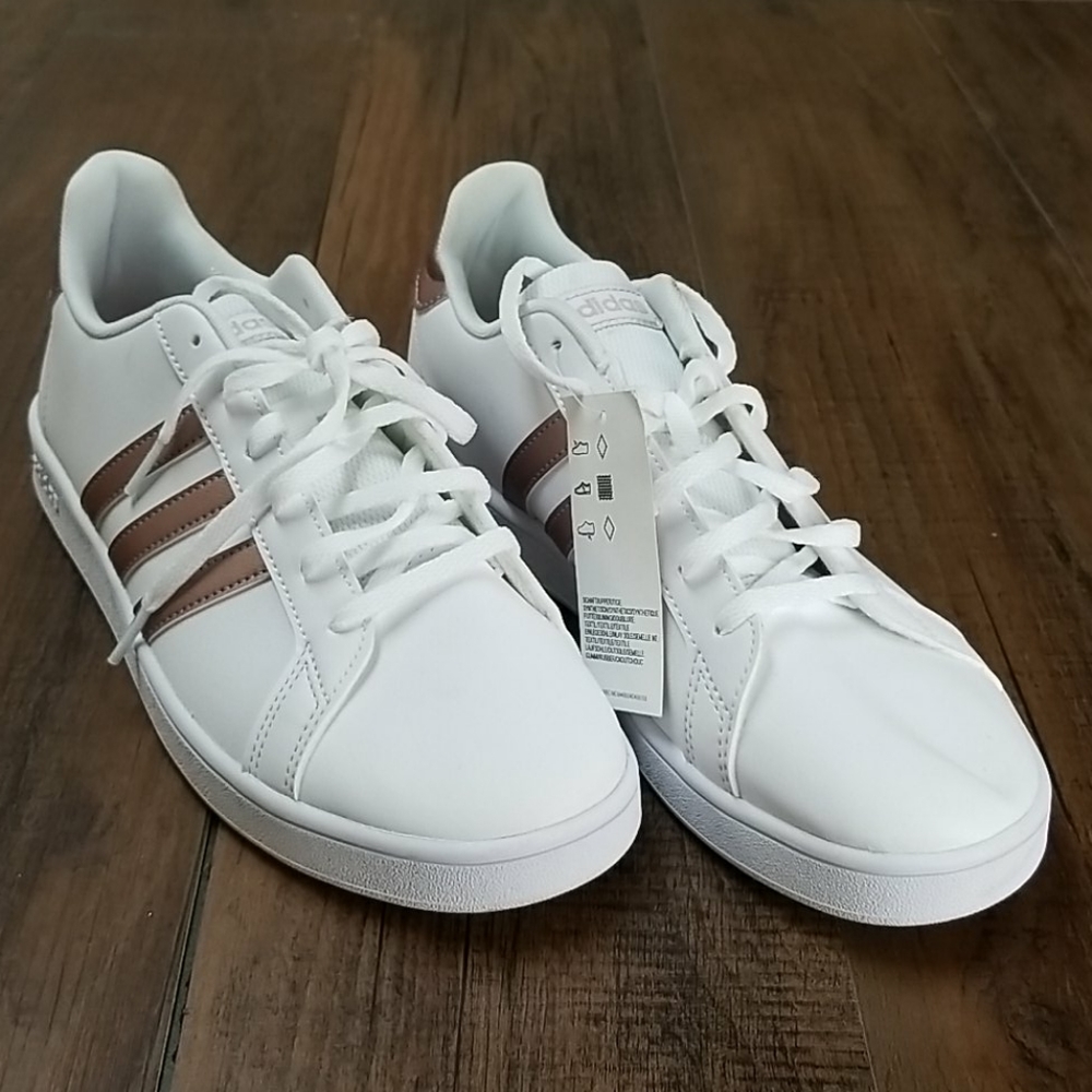 COPY - Adidas Grand Court Shoes - White/Copper